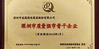 寶鷹集團(tuán)入選首批“深圳市質(zhì)量強市骨干企業(yè)”